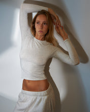 SADE® Ultra-soft Everyday Tee Long Sleeve Heather Grey
