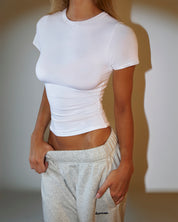 SADE® Ultra-Soft Everyday Tee Ivory White