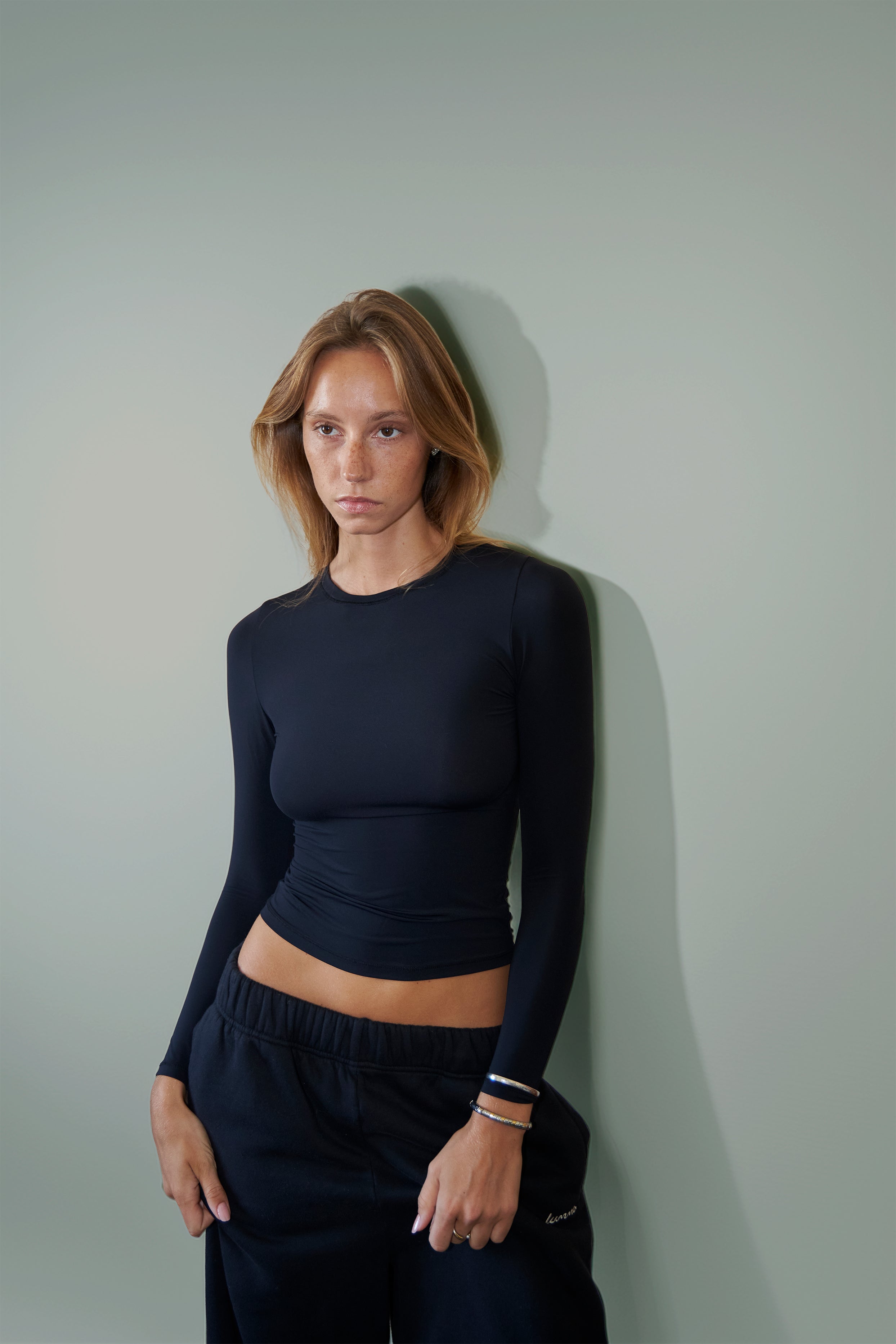 SILK SKIN® Sculpting Tee Long Sleeve Obsidian Beauty