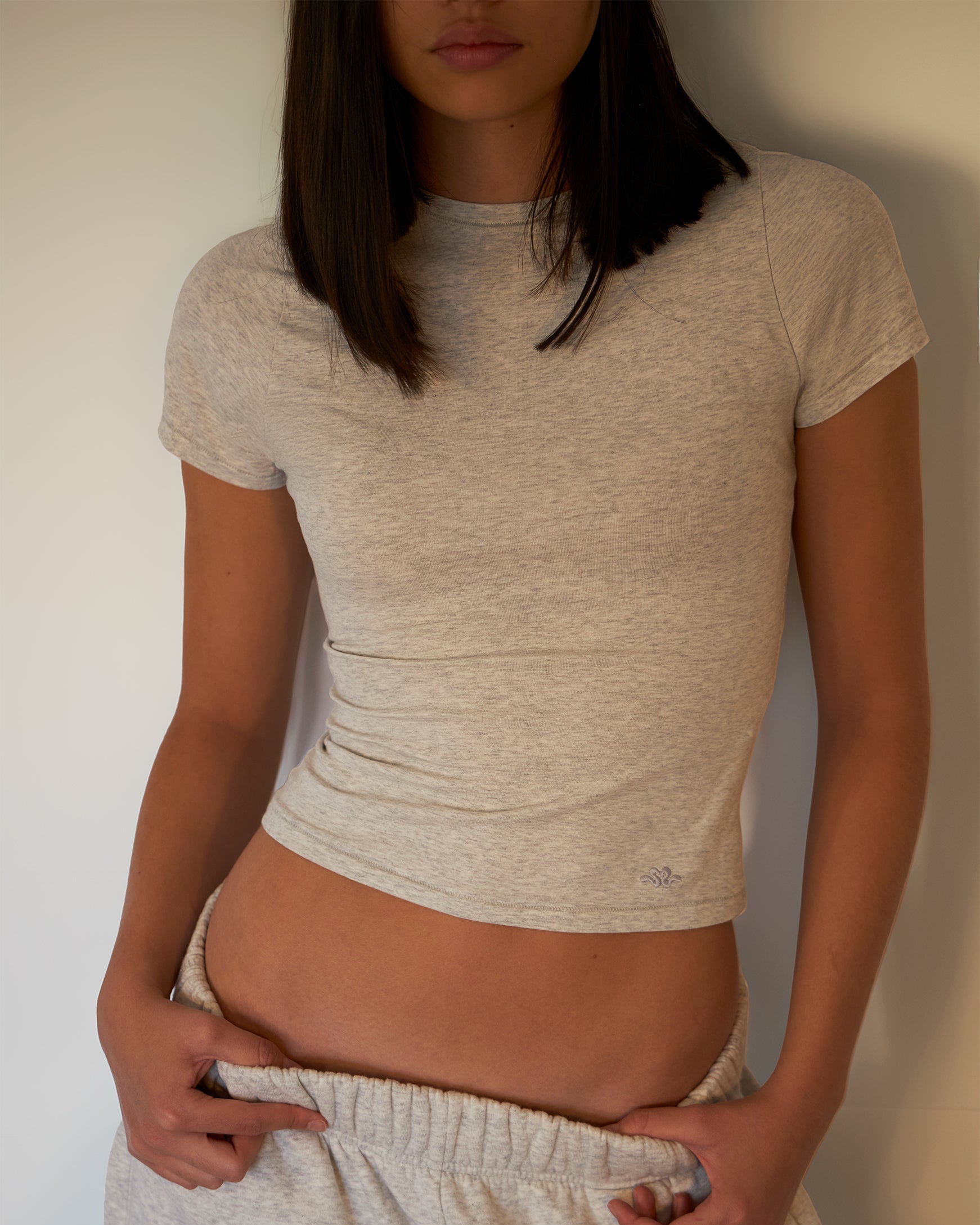 SADE® Ultra-Soft Everyday Tee Heather Grey